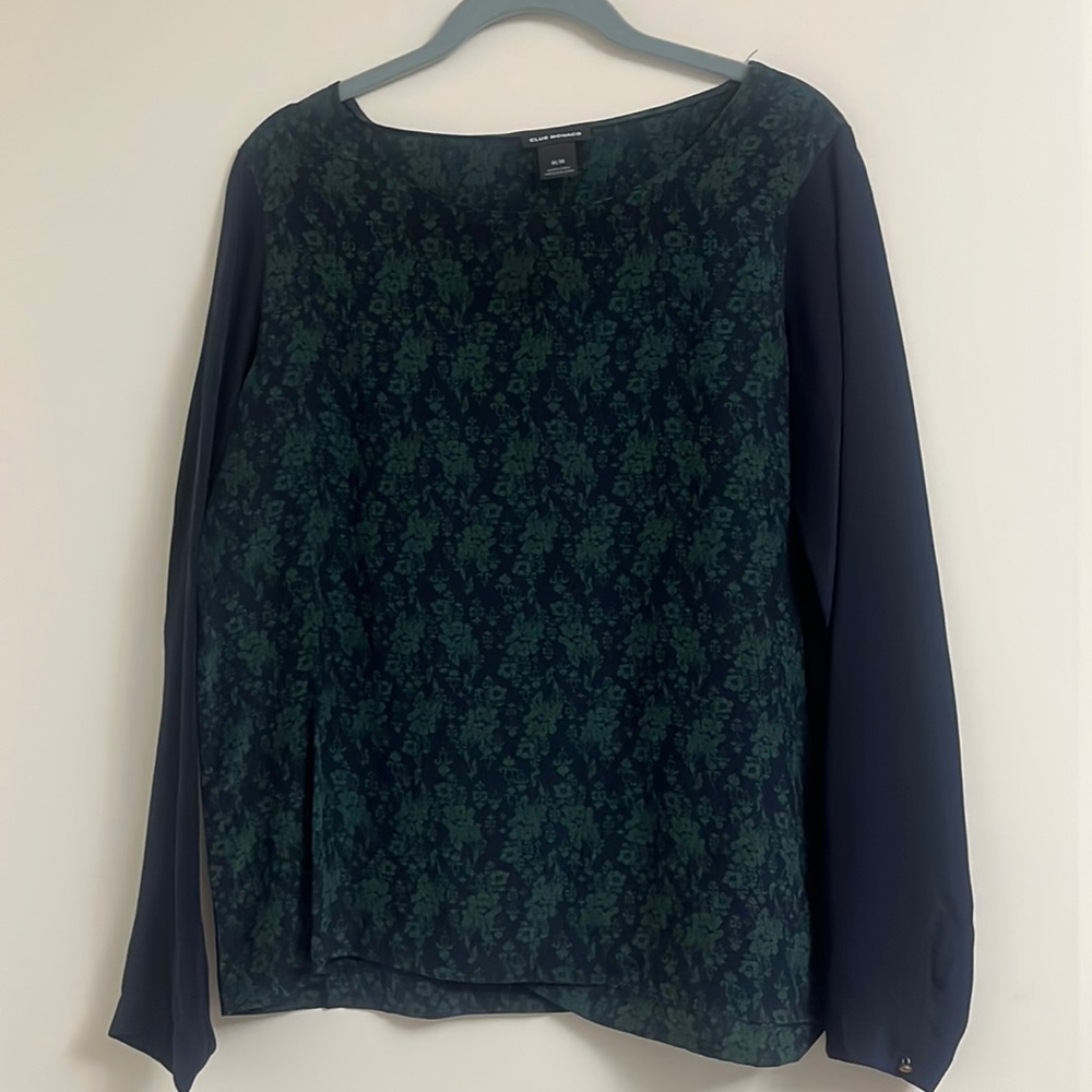 CLUB MONACO mixed print blouse